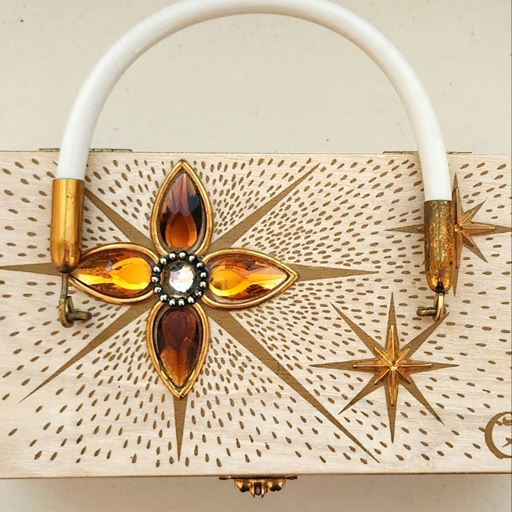 Vintage Collins of Texas Original Box Bag STAR DUST